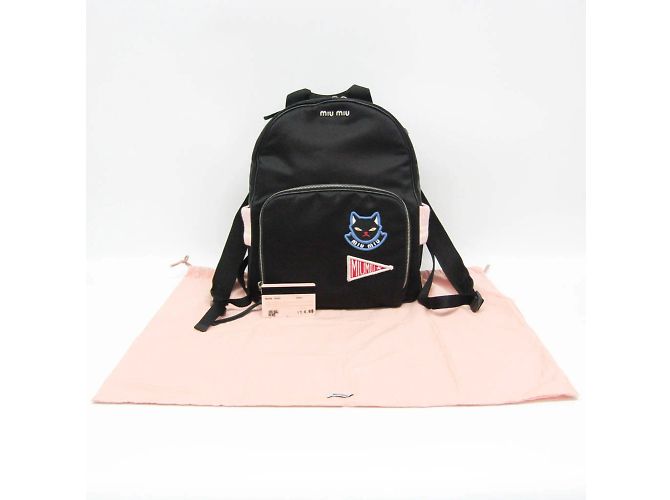 Miu Miu 5BZ009 Zaino da donna con applicazione di gatto - vista 2
