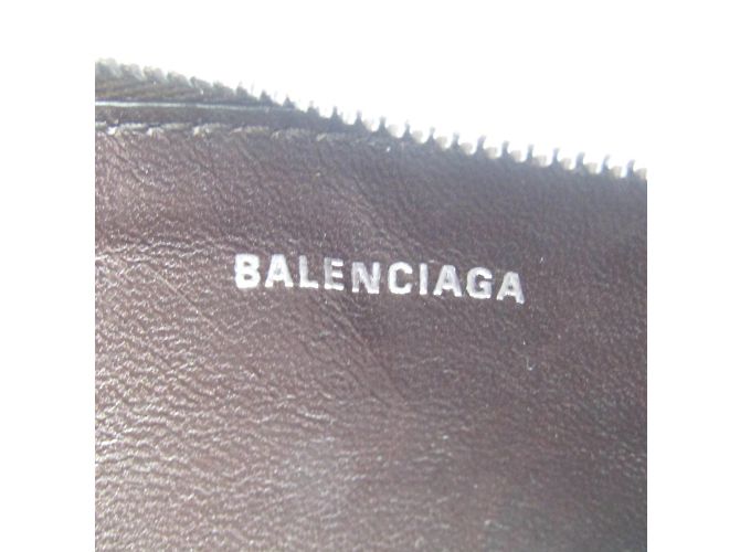 Estuche de monedas Balenciaga Fragment Marrón oscuro - vista 9