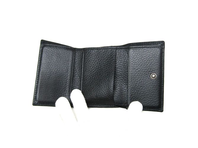 Gucci PETITE MARMONT Leder Geldbörse Schwarz - Ansicht 4