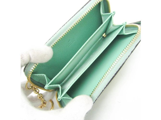 Monedero Gucci Jumbo GG 726503 Beige Verde - vista 4