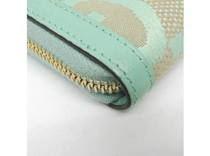 Monedero Gucci Jumbo GG 726503 Beige Verde - vista 5