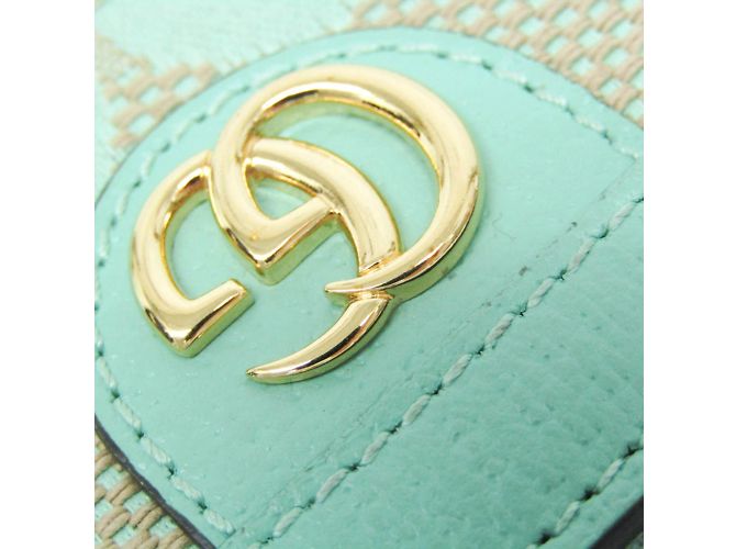 Monedero Gucci Jumbo GG 726503 Beige Verde - vista 7