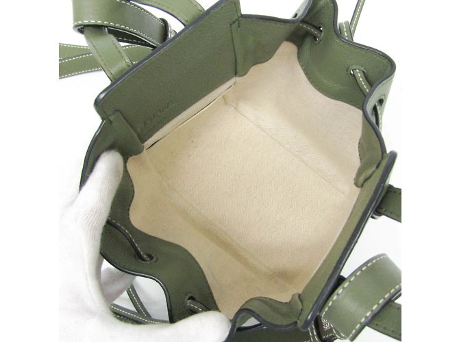 Mini borsa Hammock con cordino Loewe Verde - vista 3