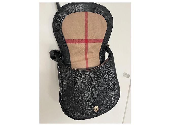 Burberry bolso de hombro de cuero negro - vista 3