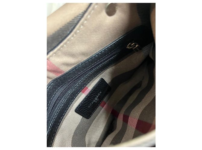 Burberry bolso de hombro de cuero negro - vista 4