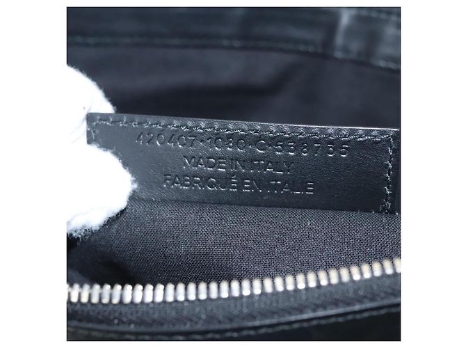 Borsa a mano BALENCIAGA in tela nera e bianca 420407 Auth bs21562 Nero Bianco - vista 19