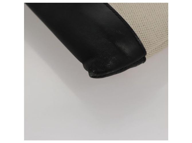 Borsa a mano BALENCIAGA in tela nera e bianca 420407 Auth bs21562 Nero Bianco - vista 9