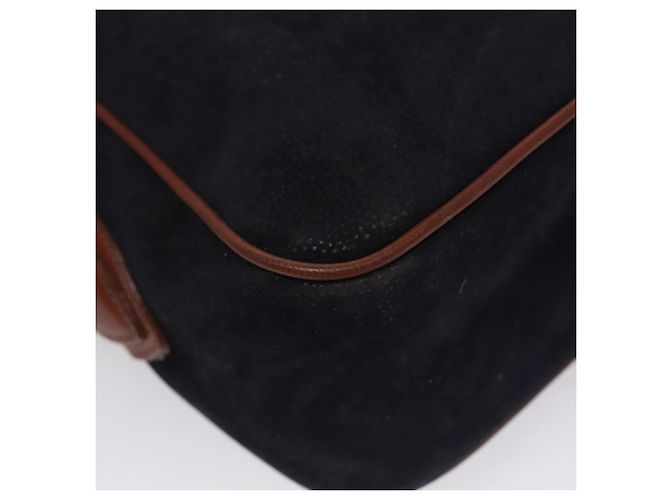 Autre Marque Borsa a Spalla Burberrys in Camoscio Blu Navy Auth bs21460 - vista 13