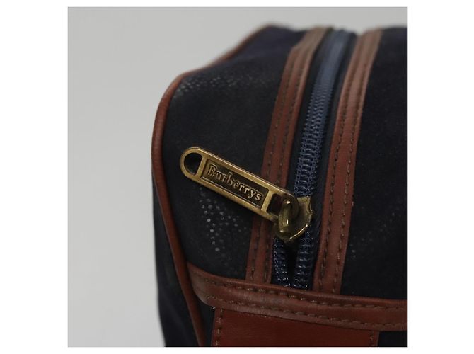 Autre Marque Borsa a Spalla Burberrys in Camoscio Blu Navy Auth bs21460 - vista 15
