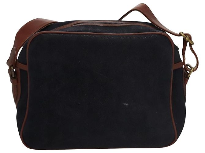Autre Marque Borsa a Spalla Burberrys in Camoscio Blu Navy Auth bs21460 - vista 3