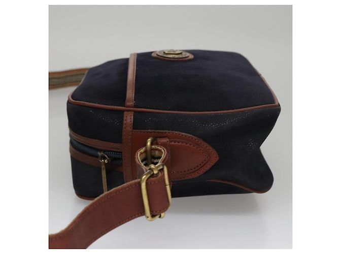 Autre Marque Borsa a Spalla Burberrys in Camoscio Blu Navy Auth bs21460 - vista 5
