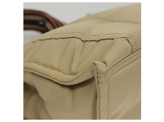 Borsa a mano in nylon beige Burberry Blue Label Auth bs21643 - vista 11