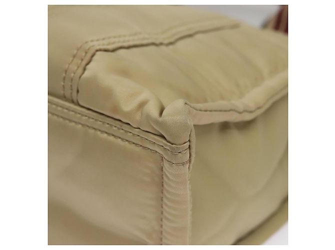 Borsa a mano in nylon beige Burberry Blue Label Auth bs21643 - vista 12