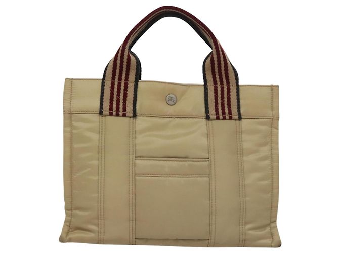 Borsa a mano in nylon beige Burberry Blue Label Auth bs21643 - vista 2