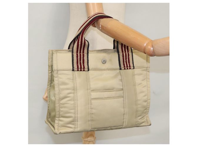 Borsa a mano in nylon beige Burberry Blue Label Auth bs21643 - vista 23