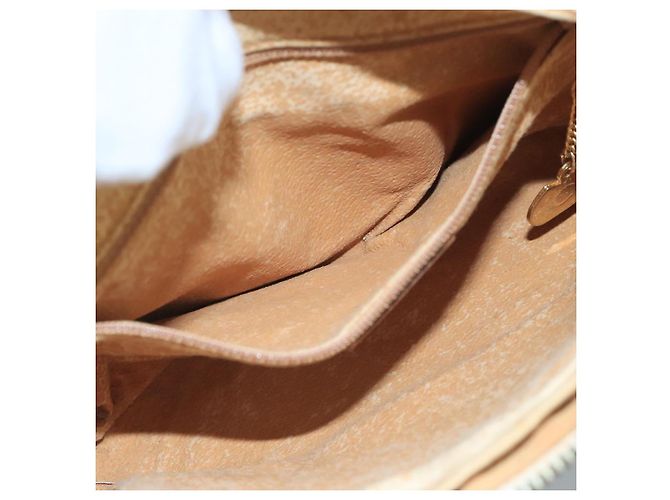 Céline CELINE Macadam Canvas Schultertasche aus PVC-Leder Weiß Auth 110698 - Ansicht 22