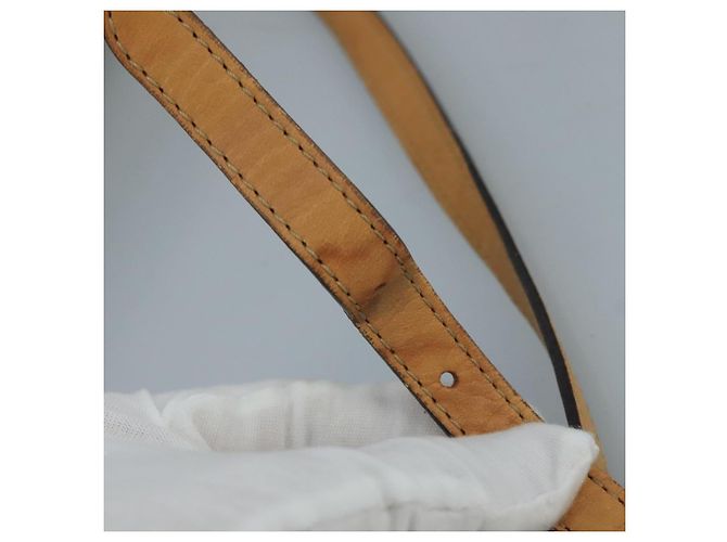 Céline CELINE Macadam Canvas Schultertasche aus PVC-Leder Weiß Auth 110698 - Ansicht 9