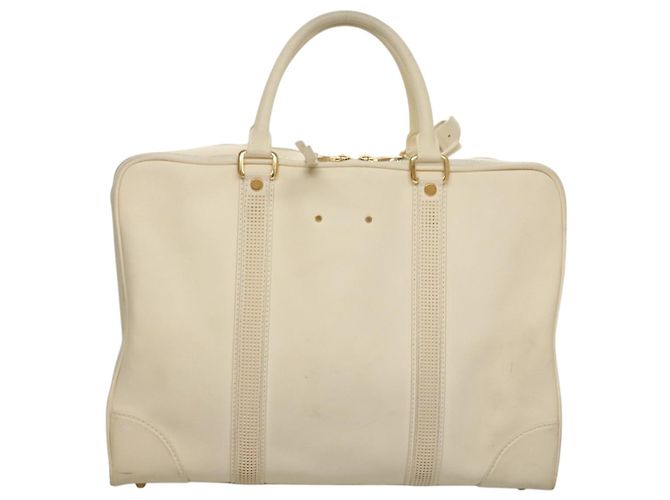 LOUIS VUITTON Varleys 24H Borsa a mano in pelle crema M95360 LV Auth bs20954 Crudo - vista 2