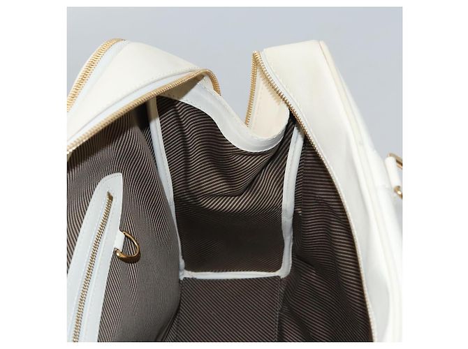 LOUIS VUITTON Varleys 24H Borsa a mano in pelle crema M95360 LV Auth bs20954 Crudo - vista 24