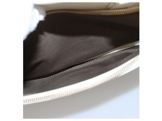 LOUIS VUITTON Varleys 24H Borsa a mano in pelle crema M95360 LV Auth bs20954 Crudo - vista 28