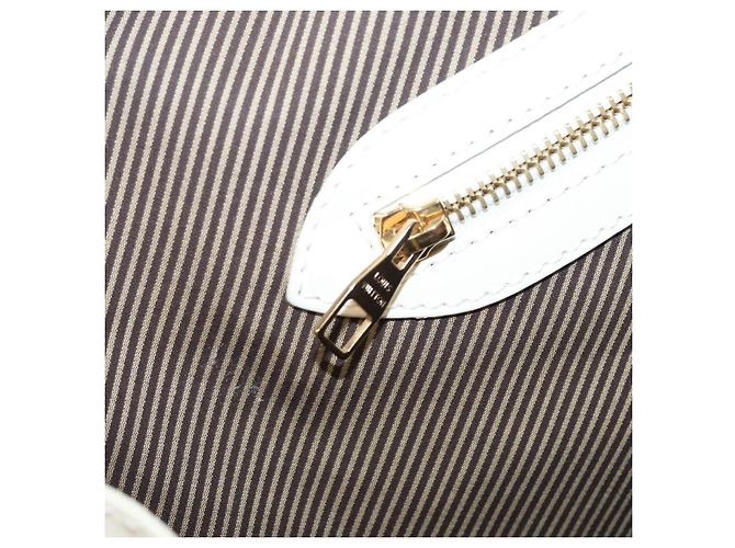 LOUIS VUITTON Varleys 24H Borsa a mano in pelle crema M95360 LV Auth bs20954 Crudo - vista 29