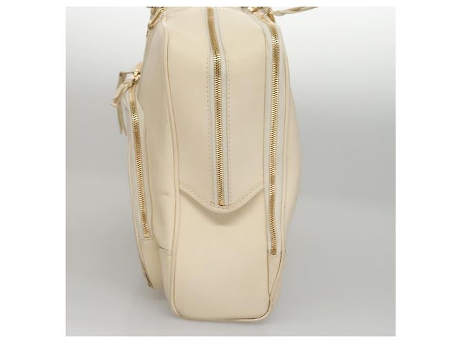 LOUIS VUITTON Varleys 24H Borsa a mano in pelle crema M95360 LV Auth bs20954 Crudo - vista 4