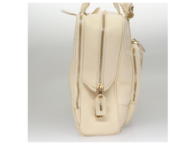 LOUIS VUITTON Varleys 24H Borsa a mano in pelle crema M95360 LV Auth bs20954 Crudo - vista 5