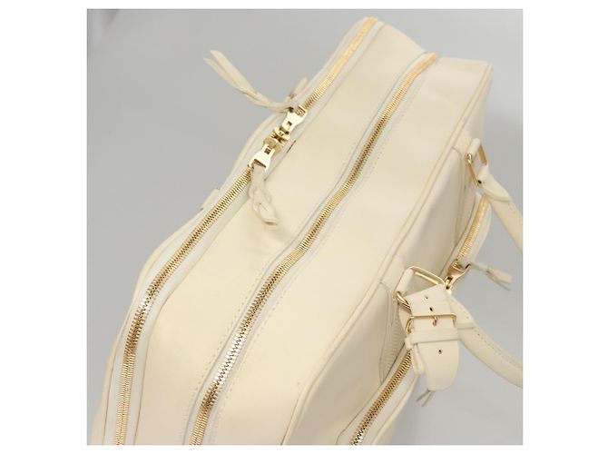 LOUIS VUITTON Varleys 24H Borsa a mano in pelle crema M95360 LV Auth bs20954 Crudo - vista 7