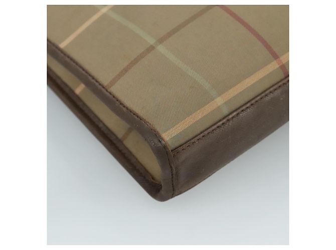 Autre Marque Borsa a mano in tela beige Burberrys Nova Check Auth bs21459 - vista 11