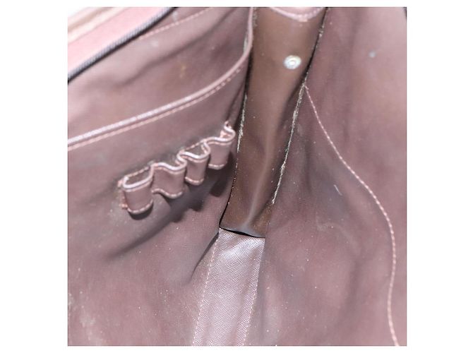 Autre Marque Borsa a mano in tela beige Burberrys Nova Check Auth bs21459 - vista 14