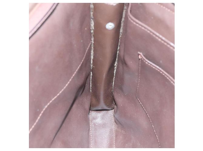 Autre Marque Borsa a mano in tela beige Burberrys Nova Check Auth bs21459 - vista 15