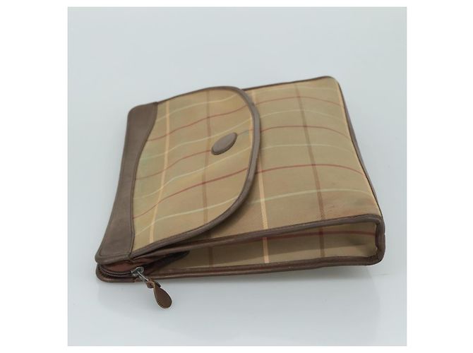Autre Marque Borsa a mano in tela beige Burberrys Nova Check Auth bs21459 - vista 5