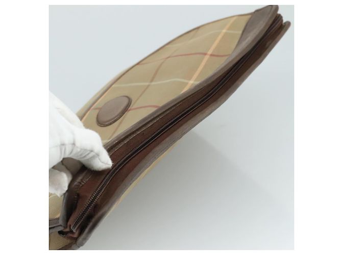 Autre Marque Borsa a mano in tela beige Burberrys Nova Check Auth bs21459 - vista 6