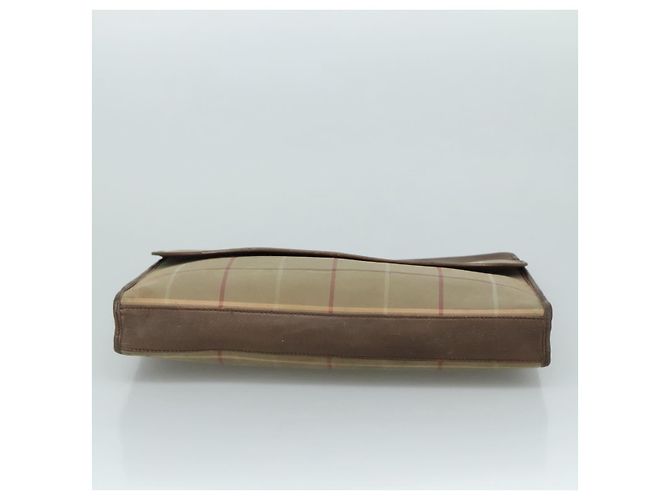 Autre Marque Borsa a mano in tela beige Burberrys Nova Check Auth bs21459 - vista 7