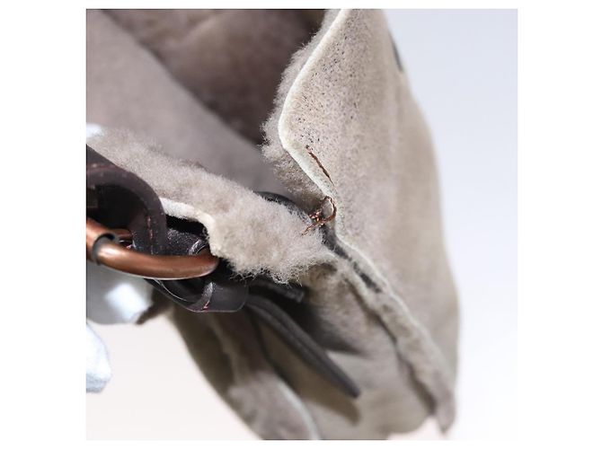 Céline Borsa a Spalla CELINE Mouton Beige Auth 108155 - vista 11