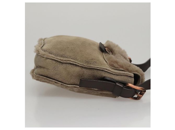 Céline Borsa a Spalla CELINE Mouton Beige Auth 108155 - vista 3