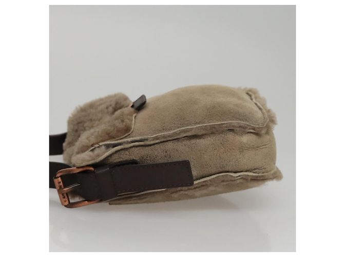 Céline Borsa a Spalla CELINE Mouton Beige Auth 108155 - vista 4