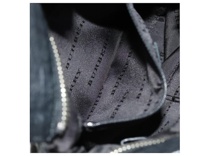 Borsa a spalla in pelle nera Burberry Auth yk16686 Nero - vista 21
