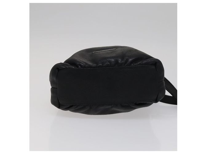 Borsa a spalla in pelle nera Burberry Auth yk16686 Nero - vista 5