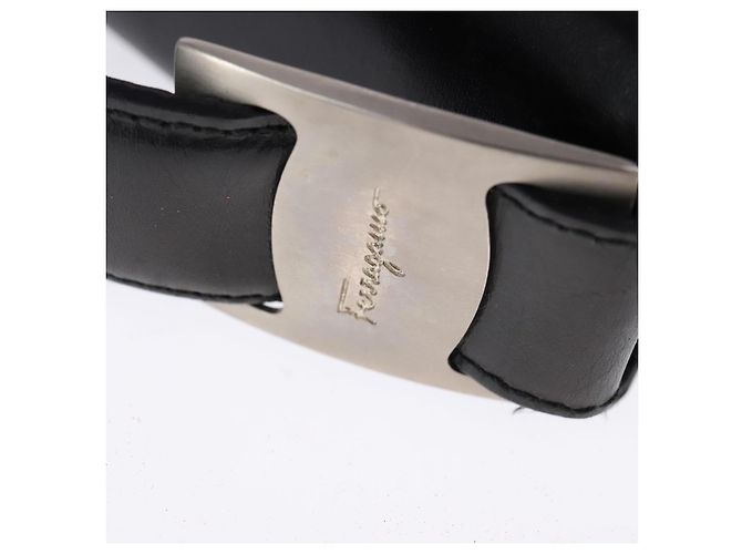 Borsa a mano in pelle Salvatore Ferragamo 2 vie nera Auth bs21557 Nero - vista 14