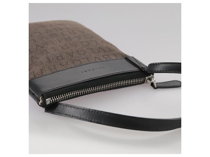 Bulgari Borsa a Spalla BVLGARI in Tela Marrone Auth bs21453 - vista 6