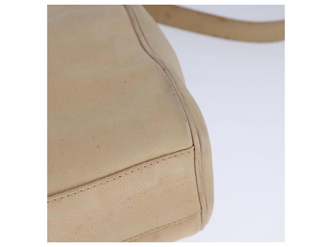 Céline Borsa a spalla CELINE in pelle beige Auth bs21606 - vista 13