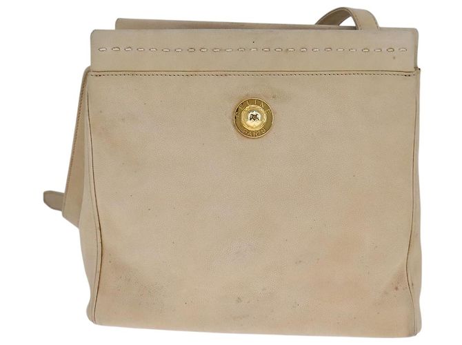Céline Borsa a spalla CELINE in pelle beige Auth bs21606 - vista 2