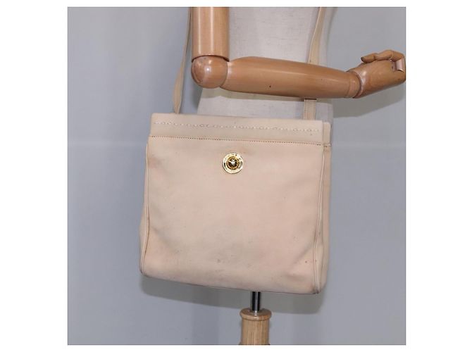 Céline Borsa a spalla CELINE in pelle beige Auth bs21606 - vista 20