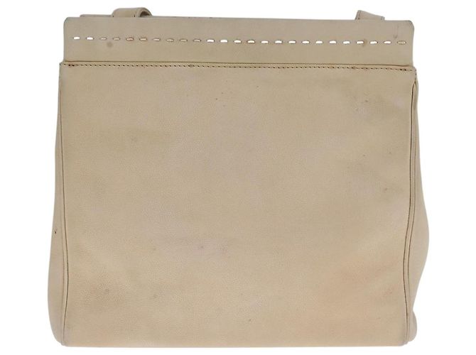 Céline Borsa a spalla CELINE in pelle beige Auth bs21606 - vista 3