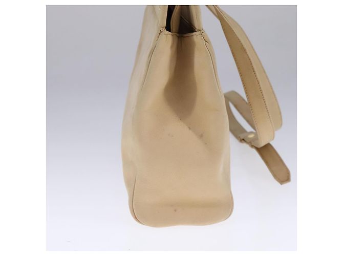 Céline Borsa a spalla CELINE in pelle beige Auth bs21606 - vista 4