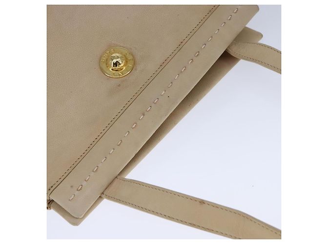 Céline Borsa a spalla CELINE in pelle beige Auth bs21606 - vista 6
