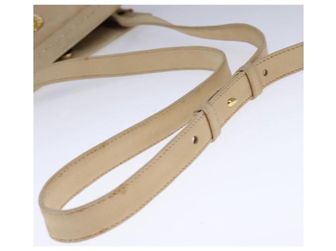 Céline Borsa a spalla CELINE in pelle beige Auth bs21606 - vista 7