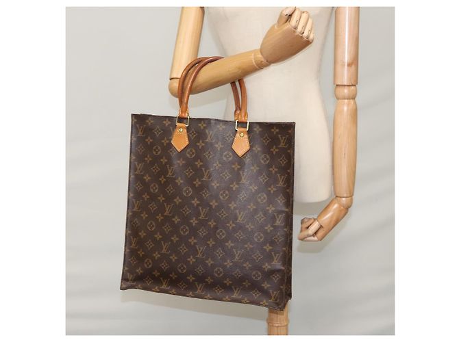 LOUIS VUITTON Borsa a Mano Monogram Sac Plat M51140 LV Auth 109668 Monogramma - vista 20