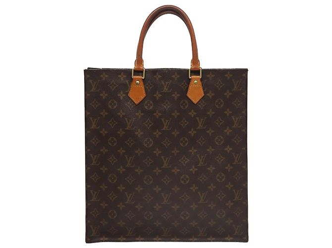 LOUIS VUITTON Borsa a Mano Monogram Sac Plat M51140 LV Auth 109668 Monogramma - vista 3